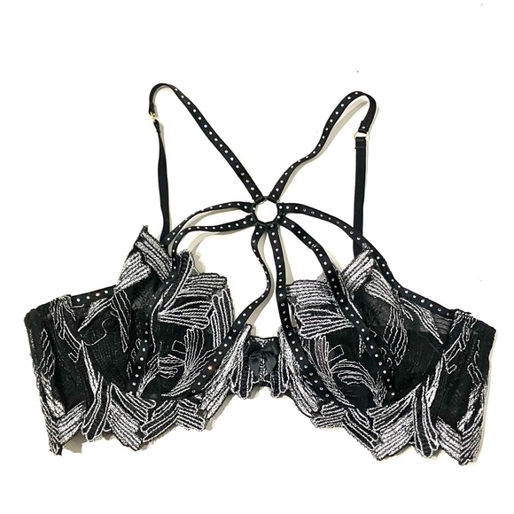 Agent Provocateur Christalina Black Lace Bra - Picture 4 of 12